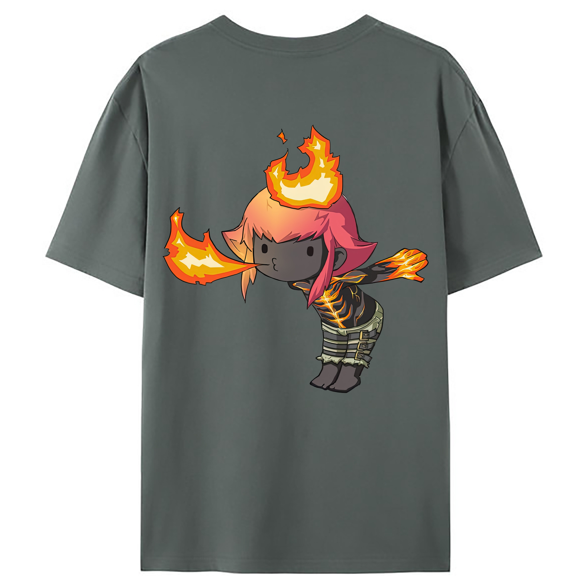 （画像用） リーグ・オブ・レジェンド League of Legends LOL 綿100％ メンズ半袖Tシャツ（バックプリント） 通気性